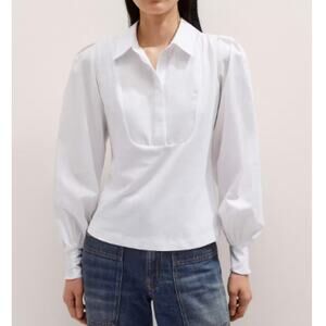 ME+EM Women's Texture Clash Layering Shirt Size 6